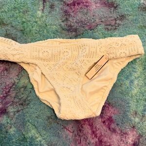 NWT PINK White Bikini Bottom